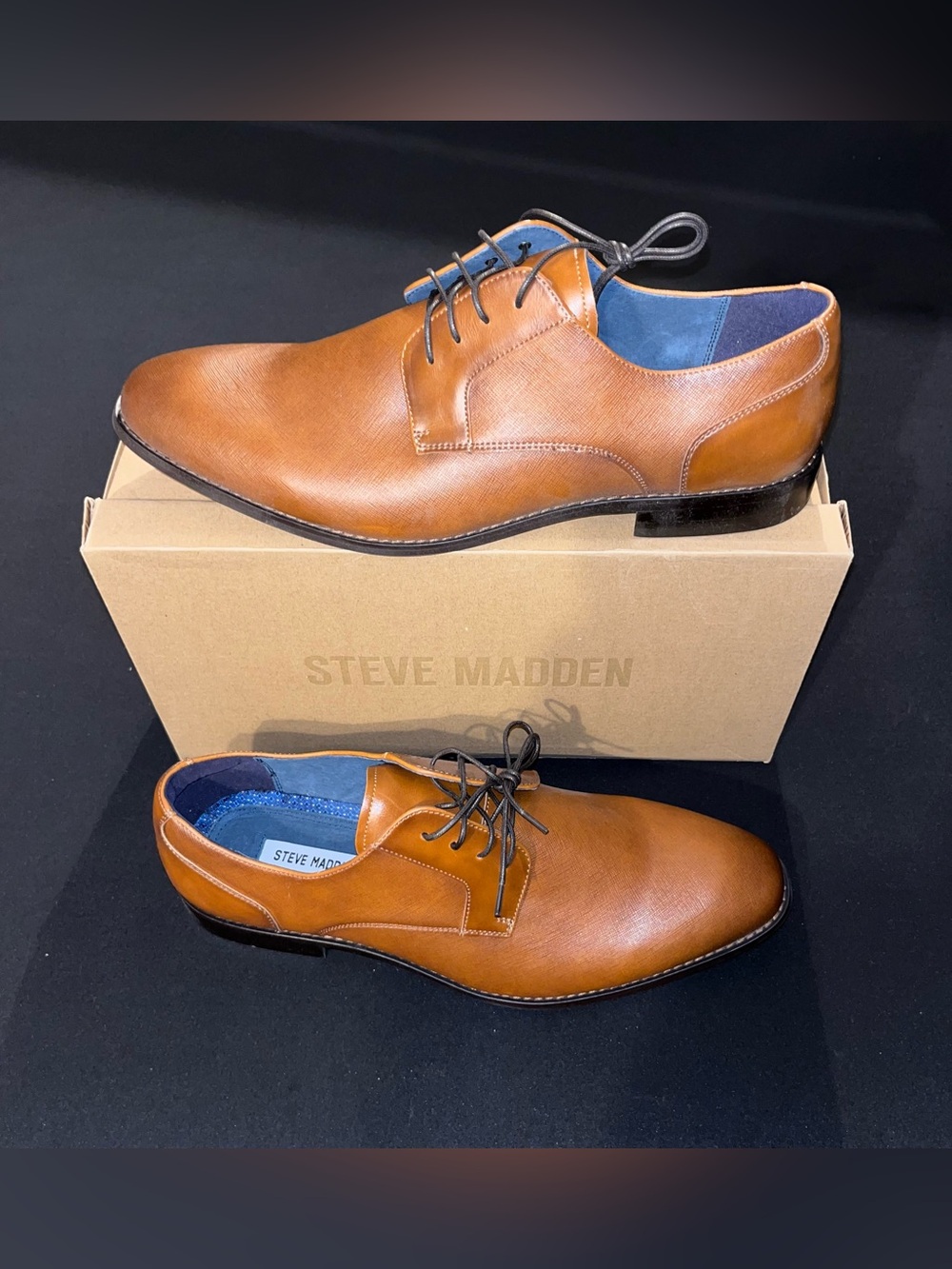 Steve Madden Shay Derby Shoes Tan Men’s Size 13 Lace Up Dress Casual